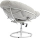 Миниатюра изображения товара Кресло мягкое Tetchair Cloude Home (белый/букле/серый)