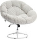 Миниатюра изображения товара Кресло мягкое Tetchair Cloude Home (белый/букле/серый)