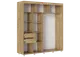 Миниатюра изображения товара Шкаф-купе СТИЛЬ Форест 2.0м / АГ3 138 (дуб крафт золотой)