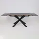 Миниатюра изображения товара Обеденный стол ОКА Сидли 136-196x80x76 (смоки/черный муар)