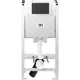 Миниатюра изображения товара Инсталляция для унитаза Oli 80 Narrow / 888782 (черный, с кнопкой смыва)