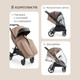 Миниатюра изображения товара Детская прогулочная коляска Happy Baby Sensa (grey brown nova)