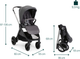 Миниатюра изображения товара Детская прогулочная коляска Chicco Bellagio 2 Stroller 05087183450000 (Black Satin)