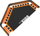 Миниатюра изображения товара Батут для джампинга UNIX Line TR130FITO (оранжевый)