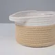 Миниатюра изображения товара Набор корзин AksHome Timo (5шт, белый/бежевый)