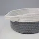 Миниатюра изображения товара Набор корзин AksHome Timo (5шт, белый/серый)