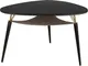 Миниатюра изображения товара Журнальный столик Мебелик БьютиСтайл 39 (черный элит/золото/элит)