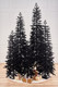 Миниатюра изображения товара Ель искусственная Max Christmas Литая Тикко Черная (1.85м, подставка металл)