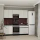 Миниатюра изображения товара Кухонный гарнитур ВерсоМебель Эко-7 2.1 (белый фасадный/ст.гранит белый)