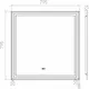 Миниатюра изображения товара Зеркало Laparet Focus 80x80 (с подогревом)