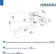 Миниатюра изображения товара Смеситель Milardo Poli POLSB00M10 (хром глянцевый)
