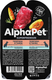 Миниатюра изображения товара Влажный корм для собак AlphaPet Чувств. пищеварение с теленком и тыквой в соусе (100г)
