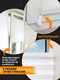 Миниатюра изображения товара Штора-плиссе Delfa W40B01 116 40x160 (белый)