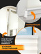 Миниатюра изображения товара Штора-плиссе Delfa C45B01 100 45x160 (кремовый)