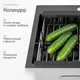 Миниатюра изображения товара Мойка кухонная со смесителем Saniteco 4848 Nano + Arc (с сифоном, дозатором и коландером)