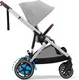 Миниатюра изображения товара Детская прогулочная коляска Cybex e-Gazelle (Stone Grey)
