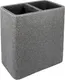Миниатюра изображения товара Стакан для зубной щетки и пасты Caspian Bath 90173 (темно-серый)