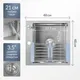 Миниатюра изображения товара Мойка кухонная со смесителем Saniteco 4848 + Loop 21CK7617C (с сифоном, дозатором и коландером)