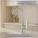 Миниатюра изображения товара Мойка кухонная со смесителем Saniteco 6050 + Loop 21CK7617C (с сифоном, дозатором и коландером)