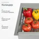 Миниатюра изображения товара Мойка кухонная со смесителем Saniteco 6050 + Key 21АМ611931 (с сифоном, дозатором и коландером)