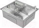 Миниатюра изображения товара Мойка кухонная со смесителем Saniteco 6050 + Forma 21FM519F (с сифоном, дозатором и коландером)