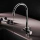Миниатюра изображения товара Мойка кухонная со смесителем Saniteco 4848 + X-Joy S F85B07700 (с сифоном, дозатором и коландером)
