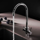 Миниатюра изображения товара Мойка кухонная со смесителем Saniteco 4848 + X-Joy S F85B07700 (с сифоном, дозатором и коландером)