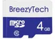 Миниатюра изображения товара Карта памяти BreezyTech MicroSD 4GB Class 10 (без адаптера)