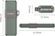 Миниатюра изображения товара USB flash накопитель Orico U3-X-A64G-GR-BP