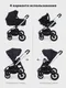 Миниатюра изображения товара Детская универсальная коляска MOWbaby Zoom 3в1 RA087 (Silver Black 2025)