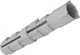 Миниатюра изображения товара Дюбель распорный Optimplast 6х30мм без борта (пнд) (10шт, серый)