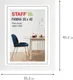 Миниатюра изображения товара Рамка Staff Style 30x40 / 391339 (белый)