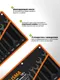 Миниатюра изображения товара Набор ключей ISMA 5198 Black (68300)