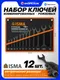 Миниатюра изображения товара Набор ключей ISMA 5198 Black (68300)