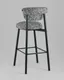 Миниатюра изображения товара Стул барный Stool Group Брэнан / MT12085-19 BL (черно-белый/черный)