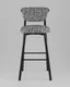 Миниатюра изображения товара Стул барный Stool Group Брэнан / MT12085-19 BL (черно-белый/черный)