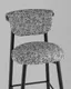 Миниатюра изображения товара Стул барный Stool Group Брэнан / MT12085-19 BL (черно-белый/черный)