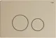 Миниатюра изображения товара Кнопка для инсталляции РЕХАУ Nova Orb 001 с круглыми клавишами (золотой матовый)