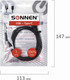 Миниатюра изображения товара Кабель Sonnen USB2.0-Type-C / 513117 (1м, черный)