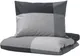 Миниатюра изображения товара Пододеяльник с наволочками Ikea Brunkrissla / 305.645.83 (черный)