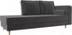 Миниатюра изображения товара Тахта Лига Диванов Прайм правый / 100877 (велюр серый)