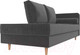 Миниатюра изображения товара Тахта Лига Диванов Прайм правый / 100877 (велюр серый)