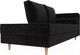 Миниатюра изображения товара Тахта Лига Диванов Прайм правый / 100879 (велюр черный)
