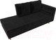 Миниатюра изображения товара Тахта Лига Диванов Прайм правый / 100879 (велюр черный)