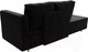 Миниатюра изображения товара Тахта Лига Диванов Прайм правый / 100879 (велюр черный)