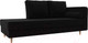 Миниатюра изображения товара Тахта Лига Диванов Прайм правый / 100884 (микровельвет черный)