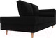 Миниатюра изображения товара Тахта Лига Диванов Прайм правый / 100884 (микровельвет черный)