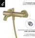 Миниатюра изображения товара Комплект смесителей Oliveeka OL-639017+88239017-BG (золотой матовый)