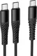 Миниатюра изображения товара Кабель Hoco X123 Victory 2-в-1 USB-C to USB-C + USB-C (черный)