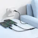 Миниатюра изображения товара Кабель Hoco X123 Victory 2-в-1 USB-C to USB-C + USB-C (черный)